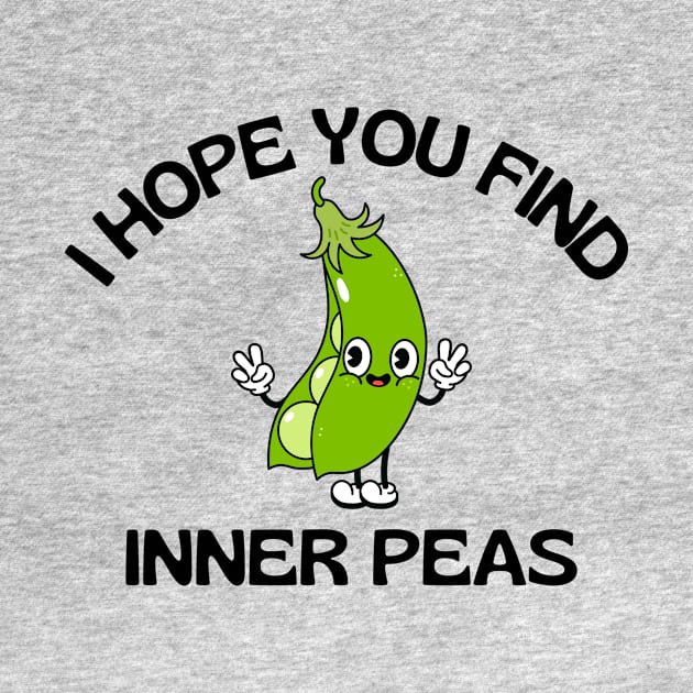 I Hope You Find Inner Peas | Cute Peas Pun by Allthingspunny